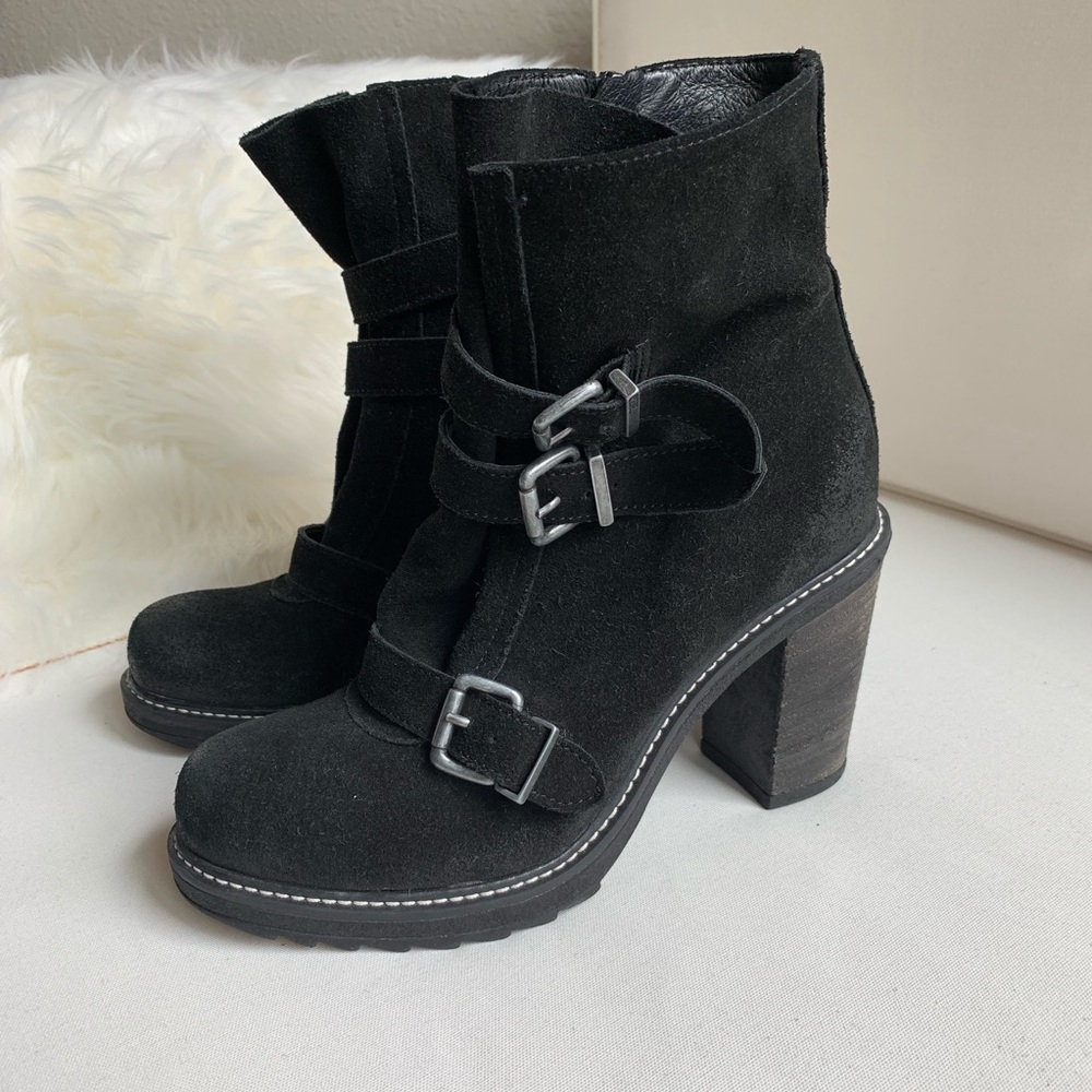 Diesel Black Heeled Boots